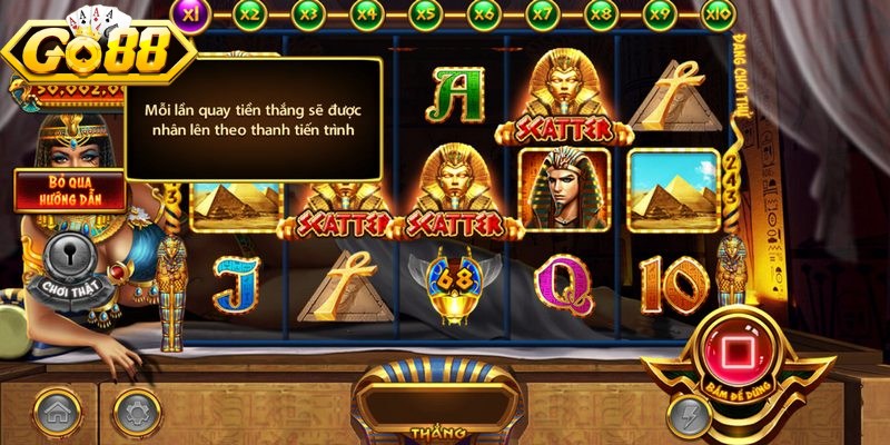 Các biểu tượng chính xuất hiện trong game Cleopatra Go88