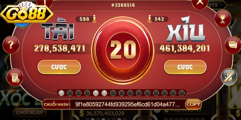 Tài xỉu Go88 mang đến một giao diện trực quan 