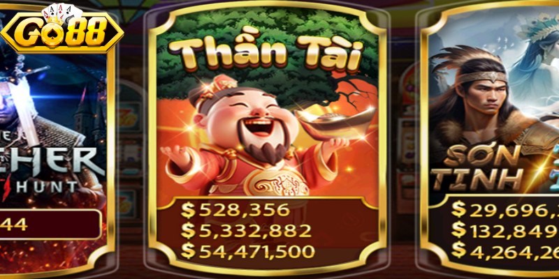 Thần tài may mắn Go88 là một trong những game nổ hũ nổi bật 