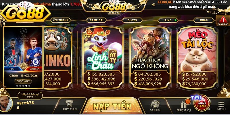 Vòng quay may mắn Go88 mang đến cơ hội nhận thưởng lớn cho anh em